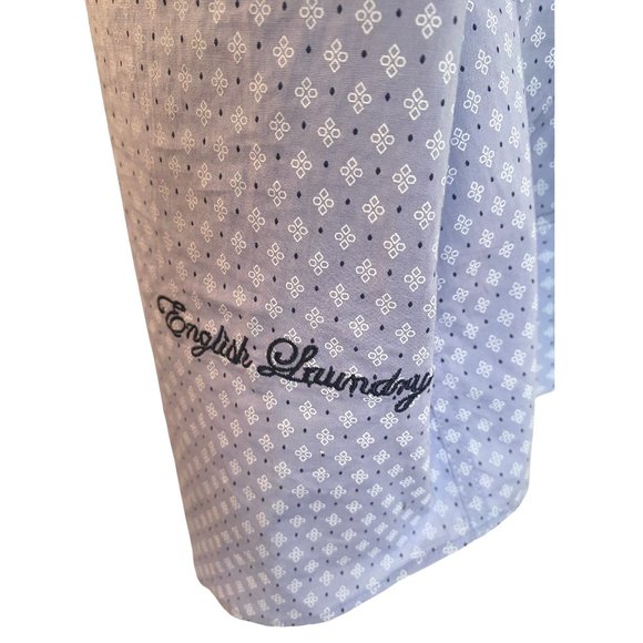 English Laundry Blue Patterned Dress Shirt - Picture 8 of 10